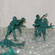Found Object Series 1, dimensions variable, chicks, bubble wrap, toy army men
